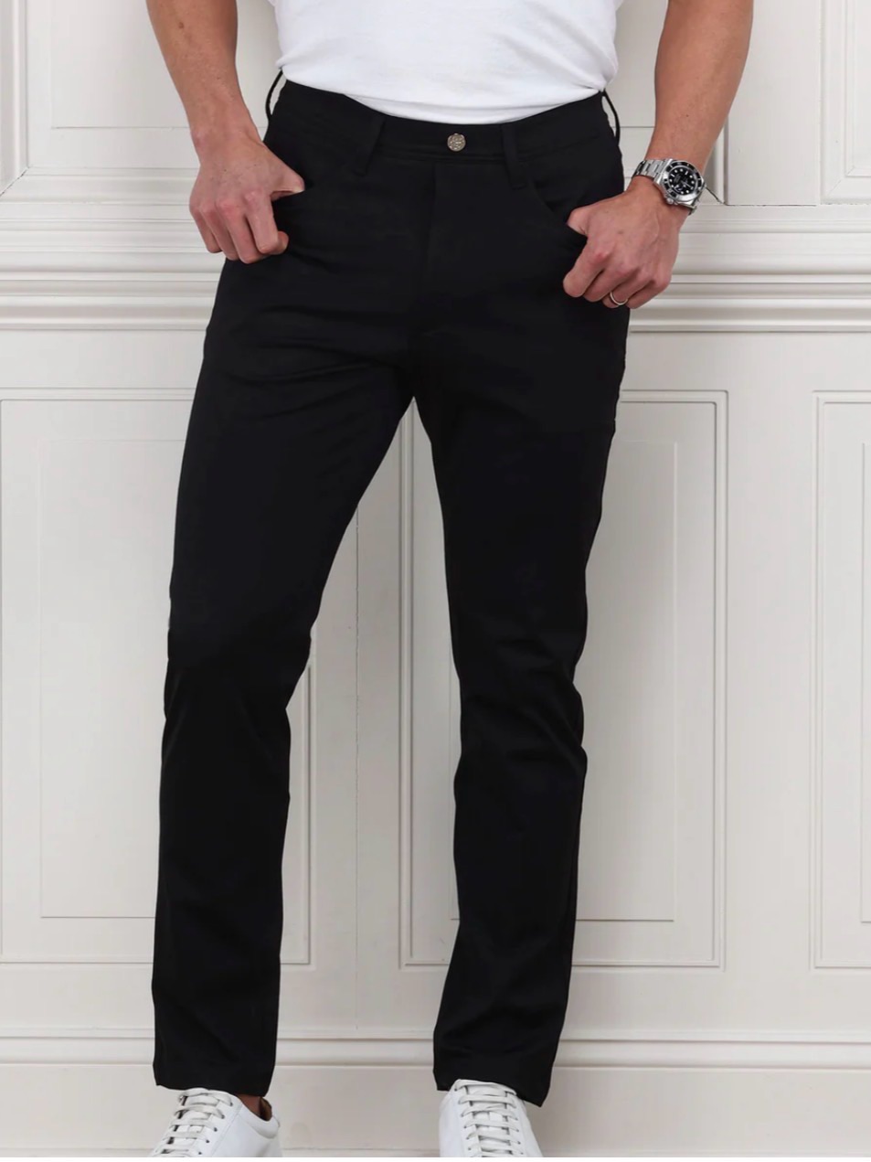 Nwt Collars & Co Velocity Pull-On Performance Pants Black 36x30